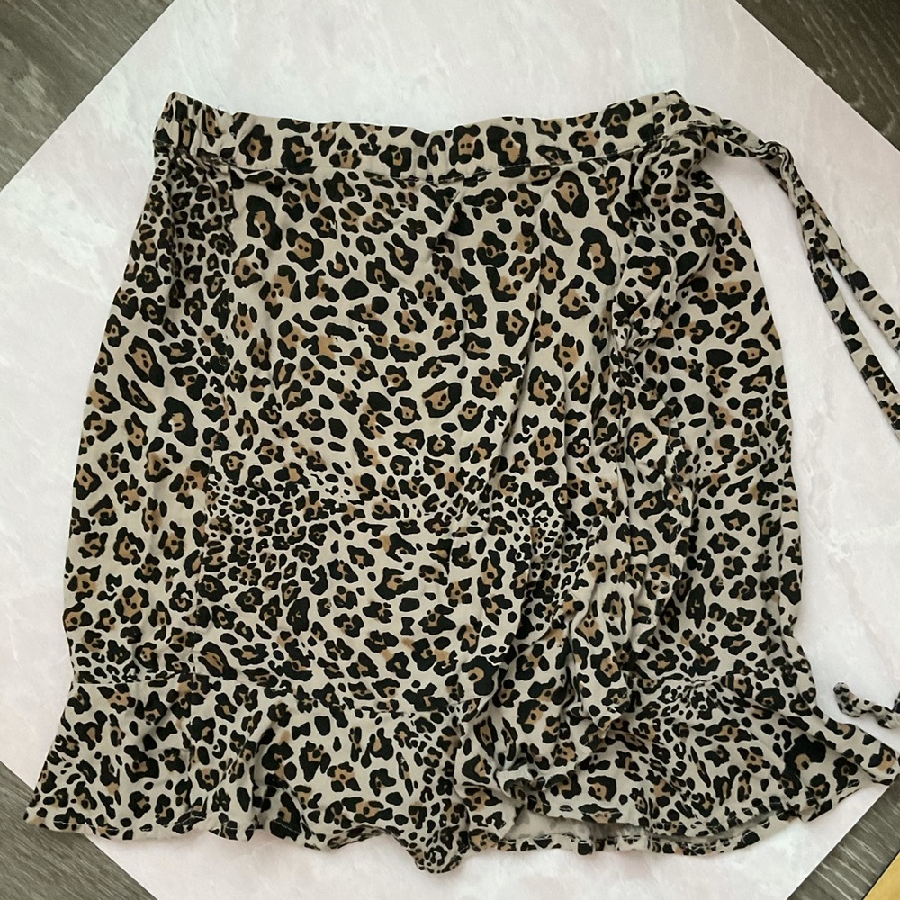 Cheetah Wrap Skirt